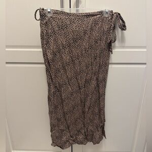 URBAN Romantics Animal Print Midi Skirt